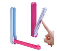 2X Wall Mounted Clothes Hanger Storage Organizer Adhesive Foldable Space Sa