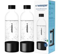 2x Wessper S1 SodaMaker 0.8L Bouteille à saturation | Bouteille d'eau/de jus de fruits sans BPA | Bouteille d'eau gazeuse à saturation