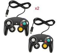 2X Wired Manette Controller pour Wii GameCube GC G