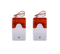 2X Wired Strobe Avertissement Sirène Durable 12 V Son Alarme Clignotante Son Son Siren Corne Système D'Alarme de Sécurité à Domicile 115Db