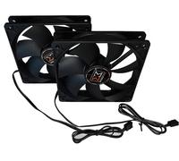 2X Xigmatek Cas De Ventilateur De 120Mm NoirInclus 8 Vis Cas De Ventilateur Premium BundleCase Fan
