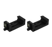 2X XJ-8 Support de tr?pied pour t?l?phone portable Clip de support pour lampe de poche Micro-t?l?phone avec niveau ? bulle Noir