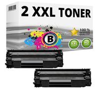 Inkadoo Lot de 2 toners compatibles avec HP 78A CE278A Laserjet P1560 P1566 P1600 P1606DN MFP M1530 M1536