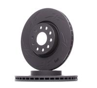 2x ZIMMERMANN 100.3300.53 Black Z Disque de frein Avant pour VW GOLF VI (5K1)