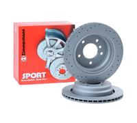 2x ZIMMERMANN 150.1269.52 Sport Coat Z Disque de frein Avant 286mm