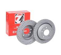 2x ZIMMERMANN 150.1286.52 Sport Coat Z Disque de frein Arrière 298mm