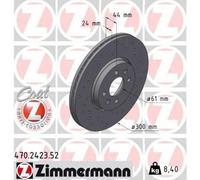 2x ZIMMERMANN 470.2423.52 Sport Coat Z Disque de frein Avant 300mm