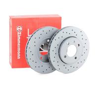 2x ZIMMERMANN 600.3250.52 Sport Coat Z Disque de frein Avant pour SEAT Mii (KF1)