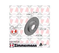 2X ZIMMERMANN Disque De Frein COAT Z Essieu Arrière 247Mm