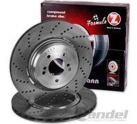 2x Disque de frein ventilé 400.5503.70 ZIMMERMANN pour MERCEDES-BENZ AMG GT CLS