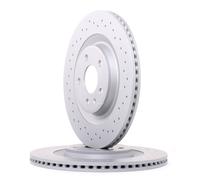 2x ZIMMERMANN Sport Coat Z Disque de frein Arrière pour AUDI A4 B8 Avant (8K5)