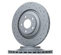 2x ZIMMERMANN Sport Coat Z Disque de frein Arrière pour AUDI A6 C6 Avant (4F5)