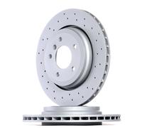 2x ZIMMERMANN Sport Coat Z Disque de frein Arrière pour BMW 3 Berline (E46)