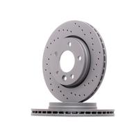 2x ZIMMERMANN Sport Coat Z Disque de frein Arrière pour VW Transporter T5 Van