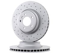 2x ZIMMERMANN Sport Coat Z Disque de frein Avant pour BMW 3 Berline (E90) 348mm