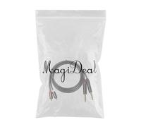 2x1.5m 2x6.35mm mâle vers 2RCA plaqué mâle ou