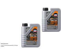 4x 1 Litre Liqui Moly 3706 Top Tec 4200 5W-30 Huile moteur Incl. Service-Set