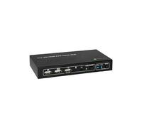 Techly 2x1 USB HDMI KVM Switch 4Kx2K IDATA KVM-HDMI2U commutateur écran, clavier et souris Noir