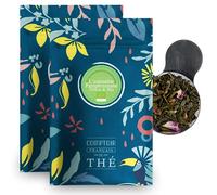 2x100g de Thé vert au Pamplemousse délicatement épicé - Délicieux Chaud ou Glacé | L'Irrésistible Pamplemousse Détox COMPTOIR FRANÇAIS DU THÉ