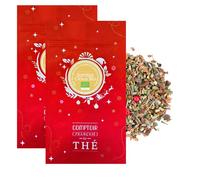 2x100g de Thé vert Maté aux notes de cacao, de cerises et d'agrumes | Thé de Noël en vrac Samba Claus - COMPTOIR FRANÇAIS DU THÉ