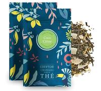 2x100g de thé vert parfumé à la noix de coco et à l'ananas - Délicieux Chaud ou Glacé | Coco Caline COMPTOIR FRANÇAIS DU THÉ