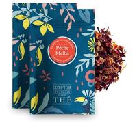2x100g d'Infusion aux notes de Pêche et de Vanille - Délicieuse Chaude ou Glacée | Peche Melba COMPTOIR FRANÇAIS DU THÉ