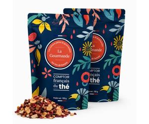 2x100g d'Infusion Banane - La Gourmande - COMPTOIR FRANÇAIS DU THÉ