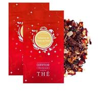 2x100g d'Infusion de Fruits de Noël - Idéale tout au long de la journée | Fruits de Noël COMPTOIR FRANÇAIS DU THÉ