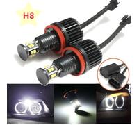 2x120W H8 LED Phare Voiture Anneau Angel Eyes pour BMW X1 X5 X6 Z4 E82-E93 E60-E64 E70-E72 E89 Label