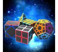 2x2 3x3 obliquité Cube en fibre de carbone autocollant Magic Cube Puzzle Toy Set 5 Pealer8929 G