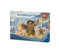 Puzzles 2 x 24 pièces Ravensburger Vaiana et ses amis Disney G