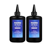 2x250G résine UV, upgrade Formula résine UV durcie et à durcissement rapide, équipée d'un kit de résine ultra - transparente pour la fabrication de bijoux, la fonderie et le revêtement