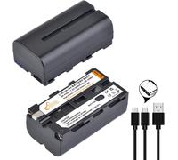 2x2800mah NP-F550 Batterie de Remplacement avec entrée USB 4 LED indicateur d'alimentation pour LED Video Light NP-F550 F570 F960 F750 F770 F970 F930 YONGNUO Godox