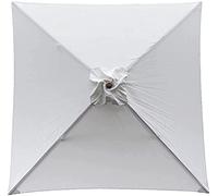 2x2m 4 Ribs Replacement Umbrella Canopy Cover Waterproof UV(White)