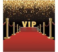 2X2M Vip Rouge Tapis Toile De Fond Vip Scène Canal Or Paillettes Taches Photographie Fond Club Événement Festival Spectacle Fête Vidéo Shoots Portrait Photo Studio Accessoires[VIT696090]