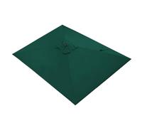 2x3 Auvent De Remplacement Rectangulaire Pour Parasol, Dessus De Parapluie De Rechange, Tissu De Rechange Imperméable Pour Parapluie, 6 Baleines, Remplacez L'ancien Auvent, Protection UV(Dark green)