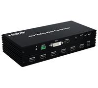 2x3 HDMI Video Wall Controller， DVI TV Wall Processor with Audio 1080P 60Hz 2x3 2x2 2x1 1x2 3x2 TV Wall 6 Screen Video Wall Stitching Processor TV Splicing Box 180 Degree Rotate