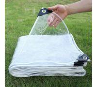 2x3m Bache de Protection Transparente avec Oeillet,420g/m² Bâche et Résistant au Gel imperméable Couverture Étanche pour Jardin,0.35mm Epaisse Multifonction PVC Baches avec 5m Corde
