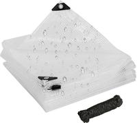 (2X3M)Bâche de serre, transparente, bâche lourde, couverture imperméable, durable, stabilisée aux UV, bâche universelle à usage général avec œillets pour le jardinage, l'agriculture, l'école maternell