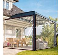 2x3M Bâche transparente avec œillets Bâche de couverture imperméable Bâche de jardin Bâche tissée résistante aux intempéries Pour balcon Pavillon Meubles de jardin Plantes Serre