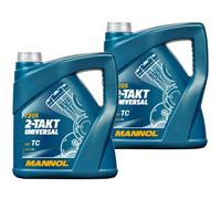 2x4 Litre Mannol 2-Takt Universel huile moteur Api TC Jaso Fb Iso L-EGB Minérale
