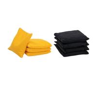 2x4 Sacs de Cornhole - Vert/Jaune - Jeu d’Adresse Extérieur - Remplissage Granulé - Wicked Wood