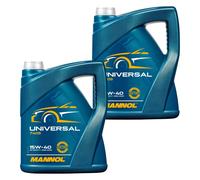 2x5 Litre Mannol Universel 15W-40 huile moteur Api Sn / CH-4 Acea A3/B4