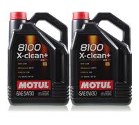 2x5 Litre Original MOTUL 106377 8100 X-Clean +5W30 Huile moteur VW pour Porsche