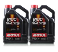 2X5 Litres Original Motul 102898 8100 Eco-Nergy 5W30 Huile Moteur