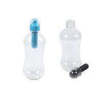 2x550ml Eau Extérieure Bobble Hydratation Filtre Bouteille Filtrée Boire Noir Et Bleu