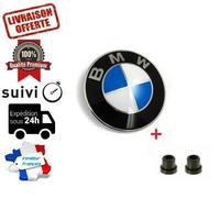2X82MM diamètre logo capot métallique devant, logo de capot avant pour la plupart des modèles BMW
