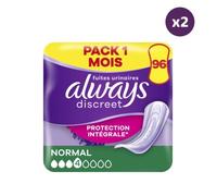 2x96 Serviettes Pour Fuites Urinaires Always Discreet - Normal