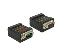 2xdb9 Db9 Db9 Noir Adaptateur Et Connecteur De Câbles (87713) - Delock