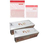 2XIKEA ISTAD Lot de 120 sacs de congélation en plastique Rouge